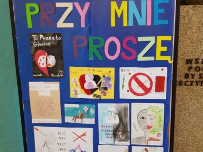 Zdjęcie 3 z 4 – ROZSTRZYNIĘCIE SZKOLNEGO KONKURSU PLASTYCZNEGO DLA KLAS 1-3 PT. NIE PAL PRZY MNIE PROSZĘ