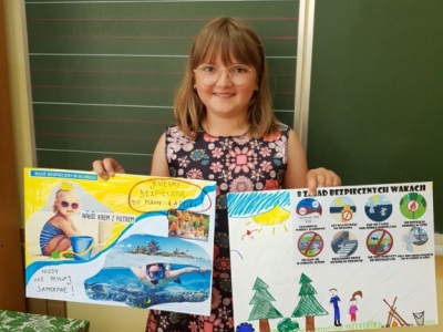 Zdjęcie 16 z 23 – BEZPIECZNE WAKACJE 2021 WEDŁUG KLASY 3a