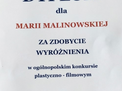 Zdjęcie 2 z 6 – SUKCES NASZYCH UCZNIÓW W OGÓLNOPOLSKIM KONKURSIE PLASTYCZNO-FILMOWYM-ŚNIEŻNY DEKALOG