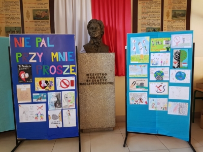 Zdjęcie 4 z 4 – ROZSTRZYNIĘCIE SZKOLNEGO KONKURSU PLASTYCZNEGO DLA KLAS 1-3 PT. NIE PAL PRZY MNIE PROSZĘ