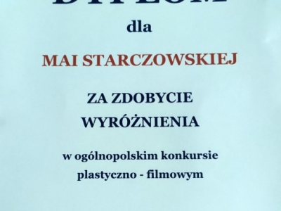 Zdjęcie 1 z 6 – SUKCES NASZYCH UCZNIÓW W OGÓLNOPOLSKIM KONKURSIE PLASTYCZNO-FILMOWYM-ŚNIEŻNY DEKALOG