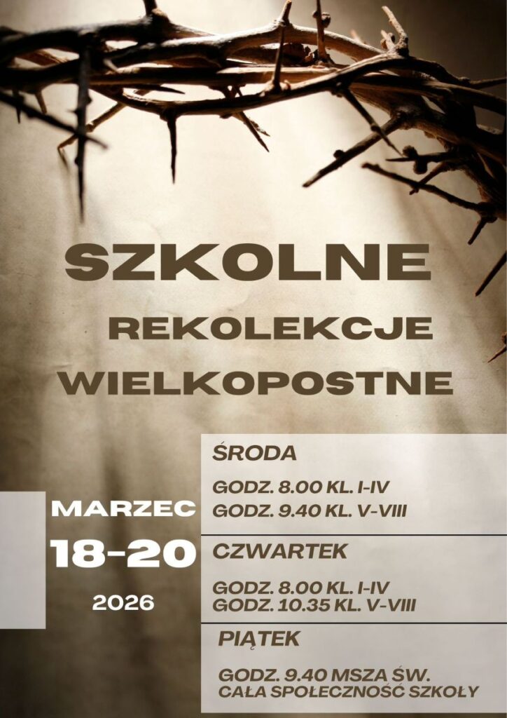 Zdjęcie 1 z 1 – SZKOLNE REKOLEKCJE WIELKOPOSTNE