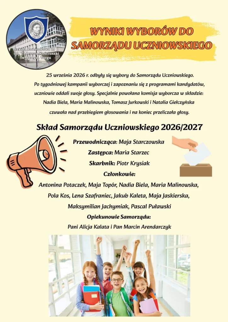 Zdjęcie 1 z 18 – WYBORY DO SAMORZĄDU UCZNIOWSKIEGO